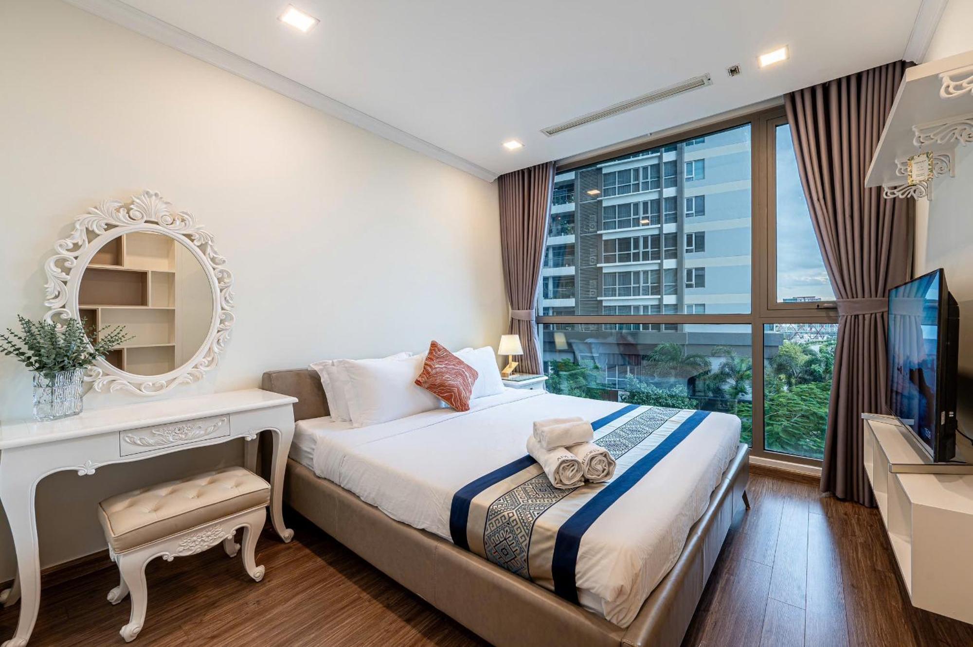 Luxury Apartment At Vinhomes Central Park Ho-Chi-Minh-Stadt Exterior foto
