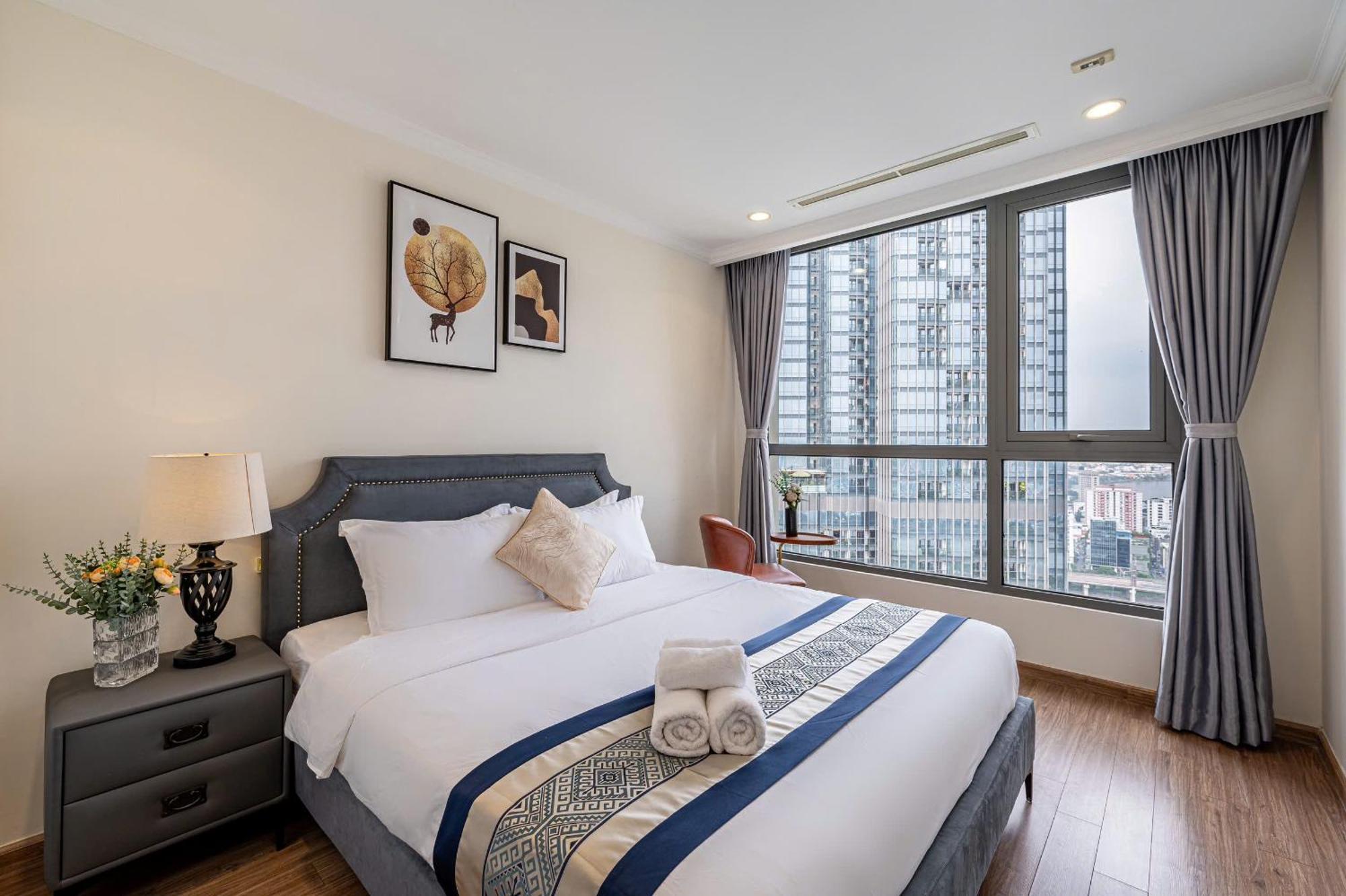 Luxury Apartment At Vinhomes Central Park Ho-Chi-Minh-Stadt Exterior foto